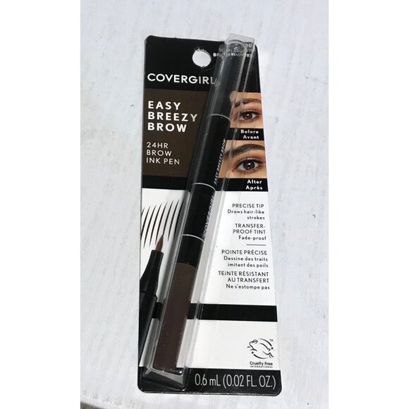 Covergirl Easy Breezy Brow 24HR Ink Pen Soft Brown 300 - Picture 1 of 6
